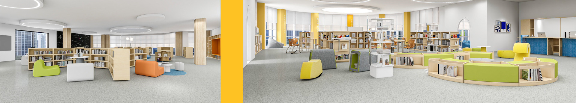 笛福書柜圖書館家具-閱覽桌椅-圖書架-SEEWIN詩敏學校圖書館家具廠家上海詩敏教學設備有限公司|教學設備-科創教室-未來教室-無人機教室