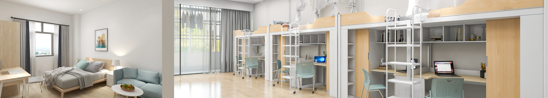 海納上床下桌學校宿舍家具-學生公寓床-上下鋪鋼架床-雙層宿舍床-SEEWIN詩敏學校家具廠家上海詩敏教學設備有限公司|教學設備-科創教室-未來教室-無人機教室