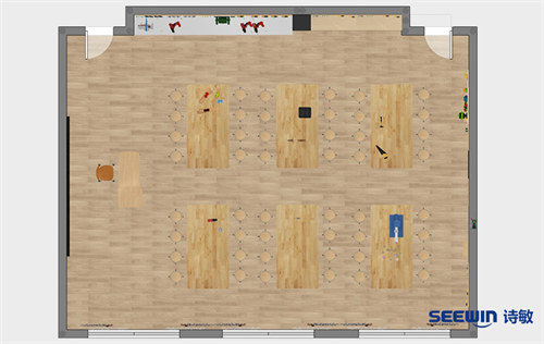 木工教室-木樂(lè)木工桌平面圖