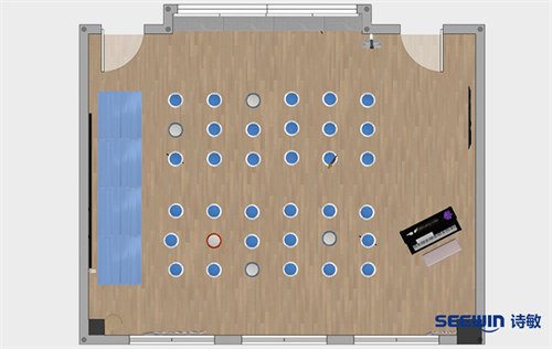 音樂(lè)教室-卡曼音樂(lè)凳平面圖