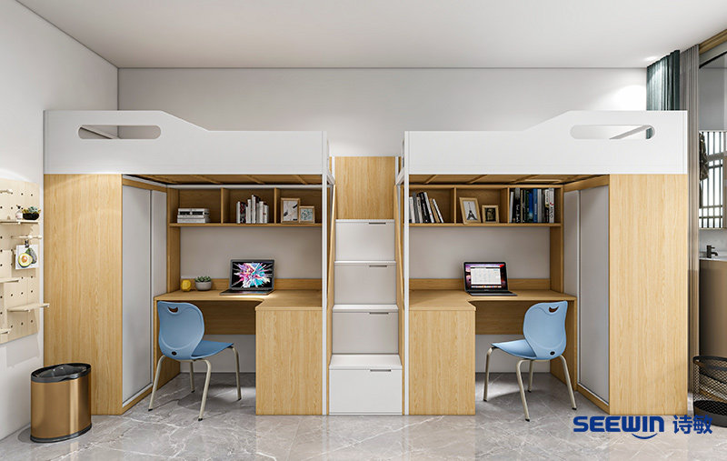 學校宿舍-提亞上床下桌方案