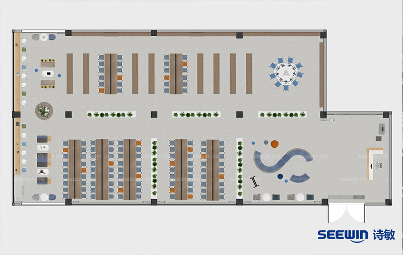 圖書館方案八-560㎡平面圖